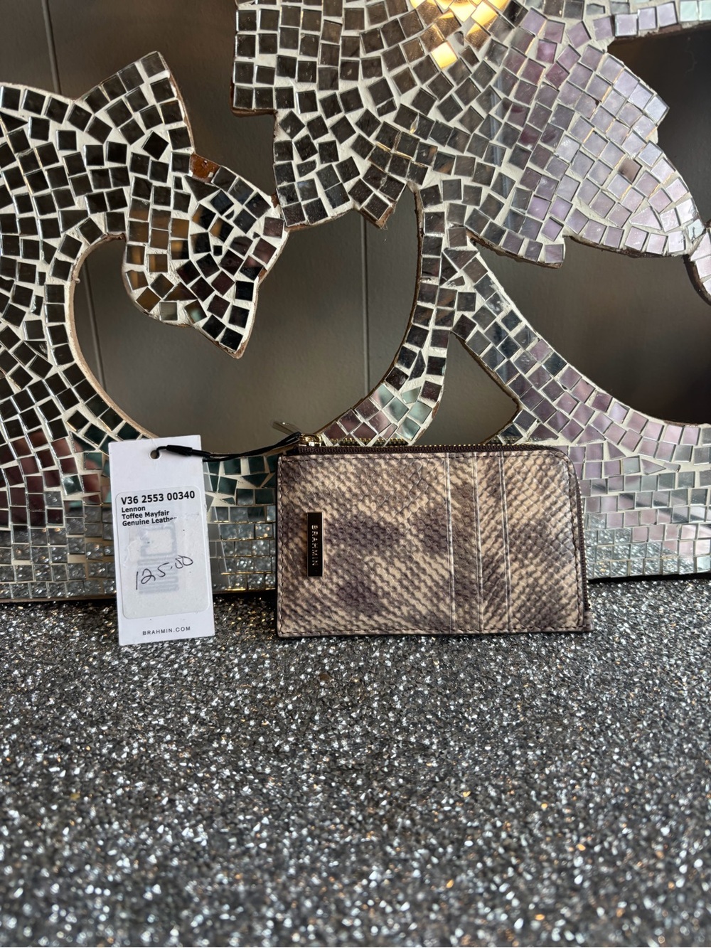 ⭐️Brahmin Lennon Toffee Mayfair Leather Card Wallet